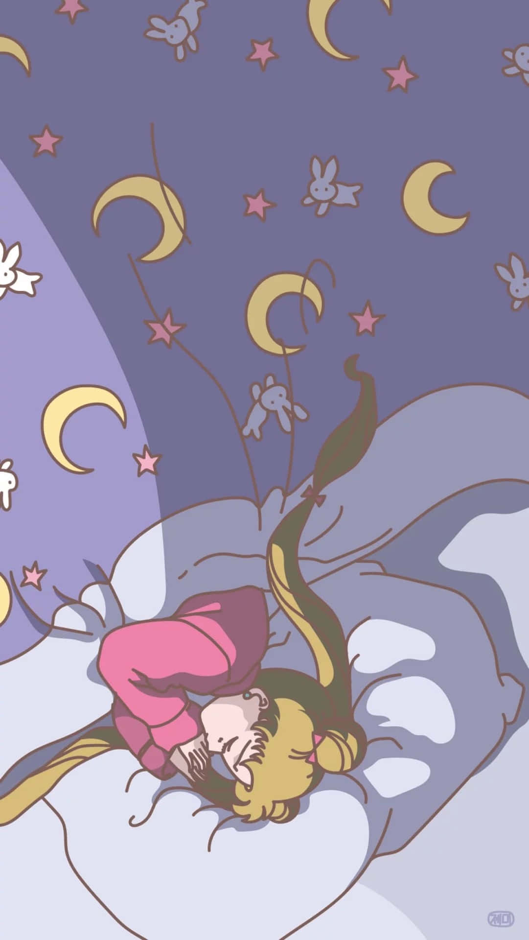 Aesthetic Sailor Moon Sleeping Background