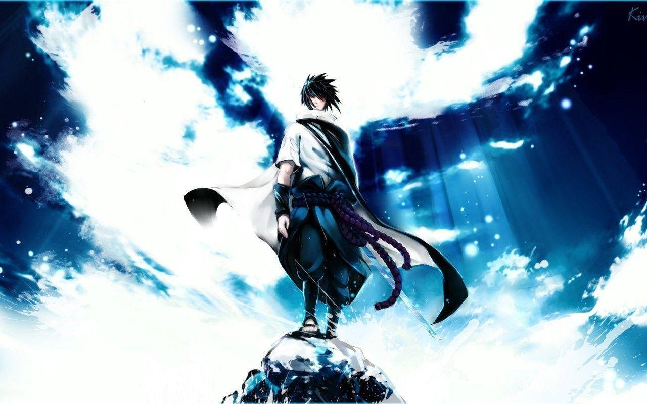 Aesthetic Sasuke Bright Dark Blue Sky