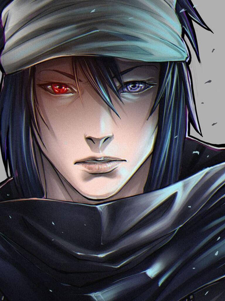 Aesthetic Sasuke Digital Art Background