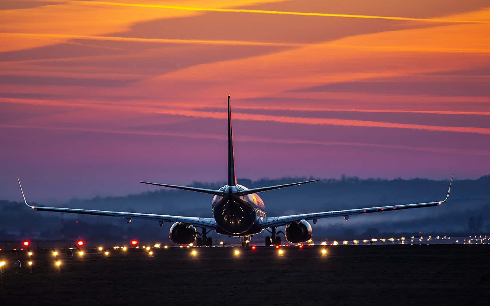 Aesthetic Sky Plane Background Landscape