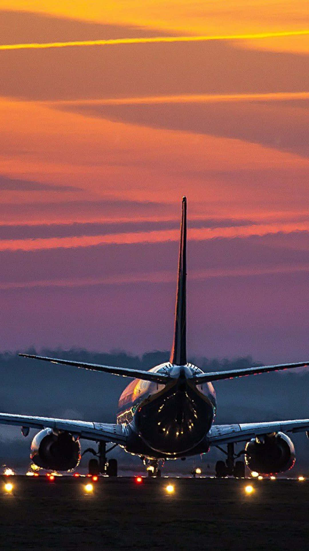 Aesthetic Sky Plane Background Portrait