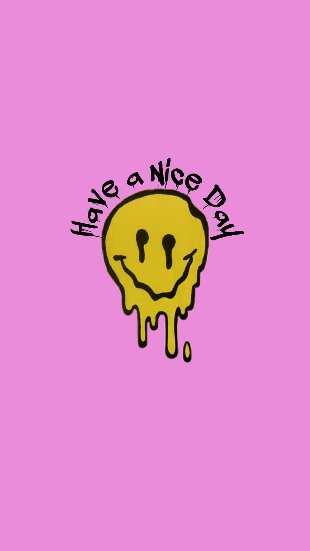 Aesthetic Smiley Face Artwork Background