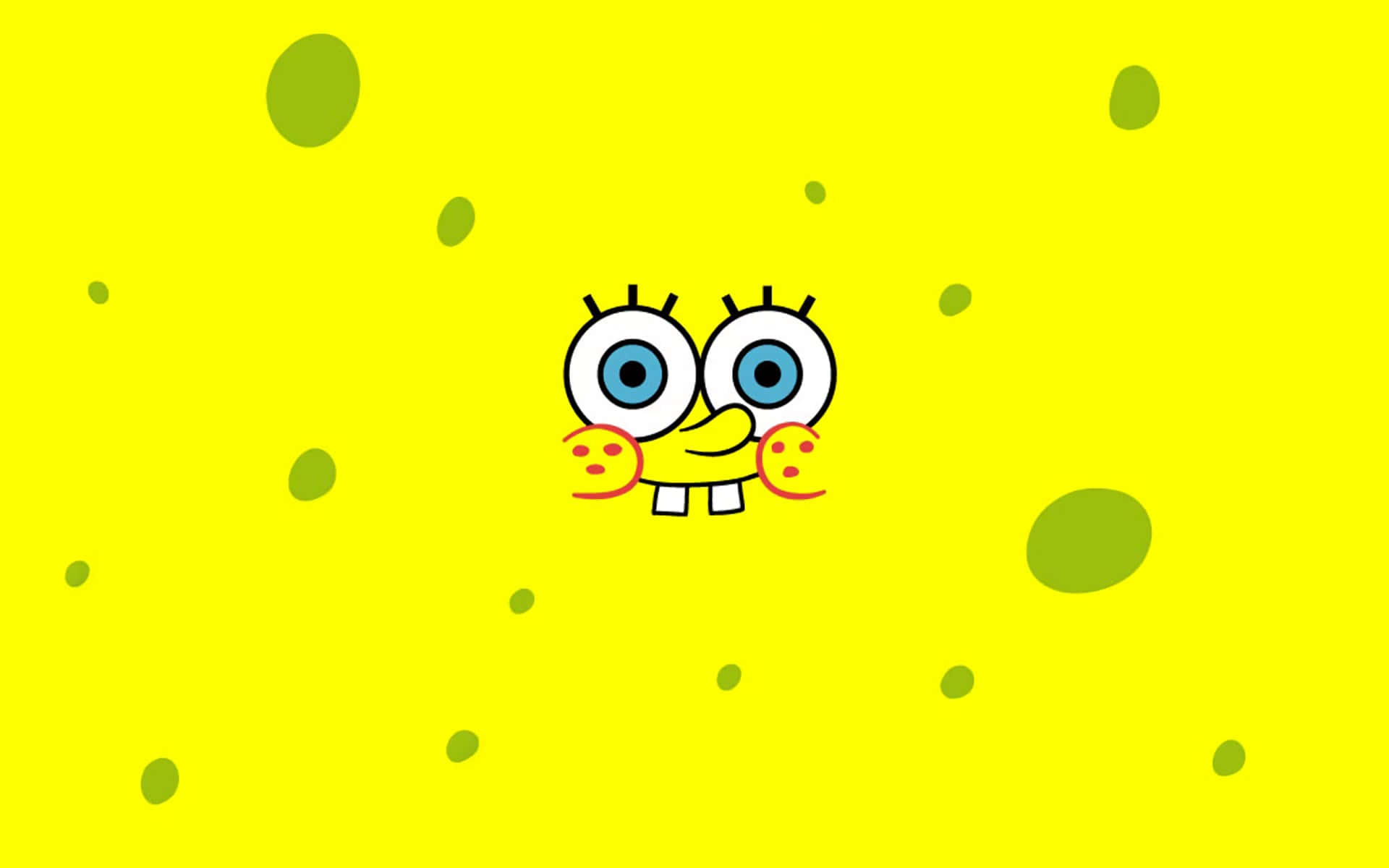 Aesthetic Spongebob Face Laptop Background