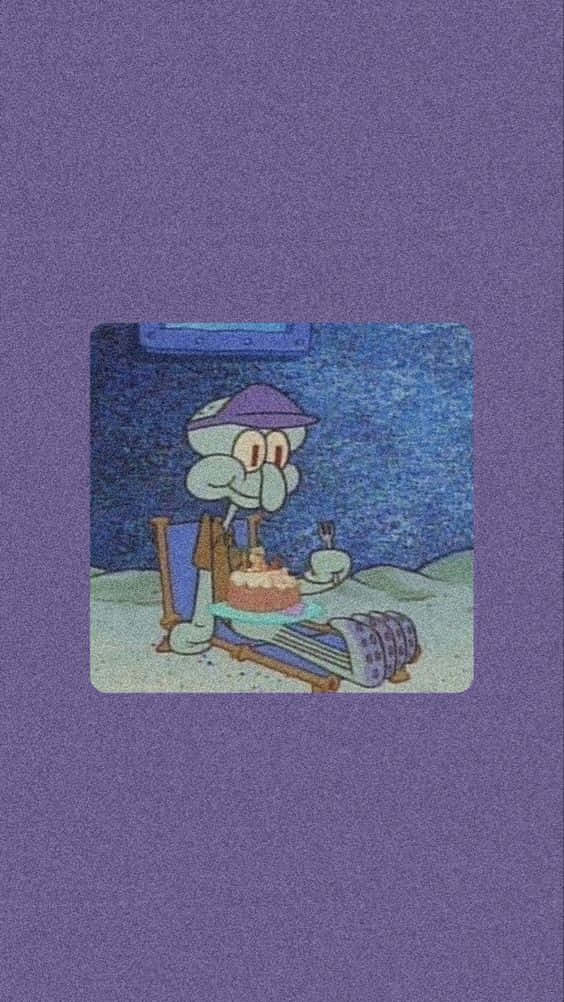 Aesthetic Squidward 564 X 1002 Background