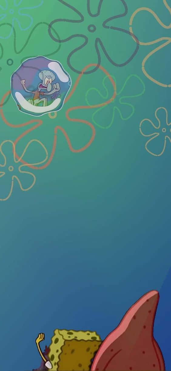 Aesthetic Squidward, A Unique Artistic Representation Of The Beloved Spongebob Squarepants Character Background
