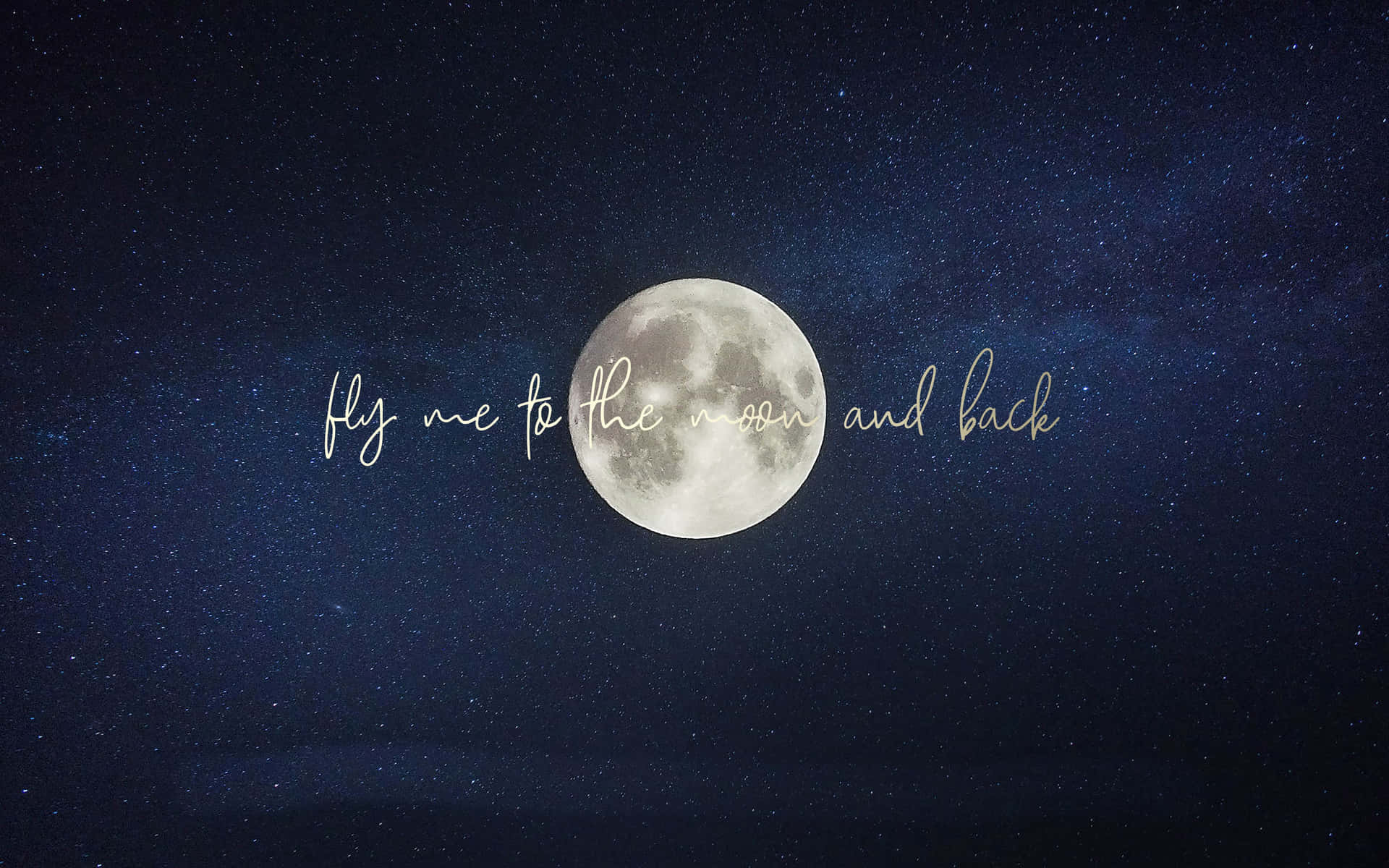 Aesthetic Stars And Moon Laptop Background