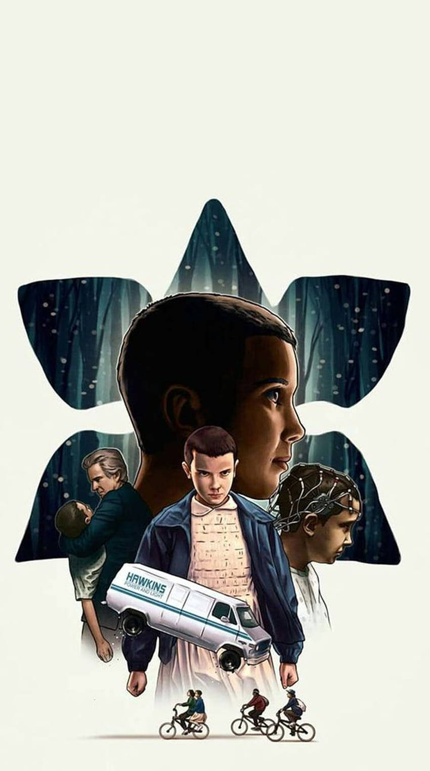 Aesthetic Stranger Things Eleven With Blonde Hair Background