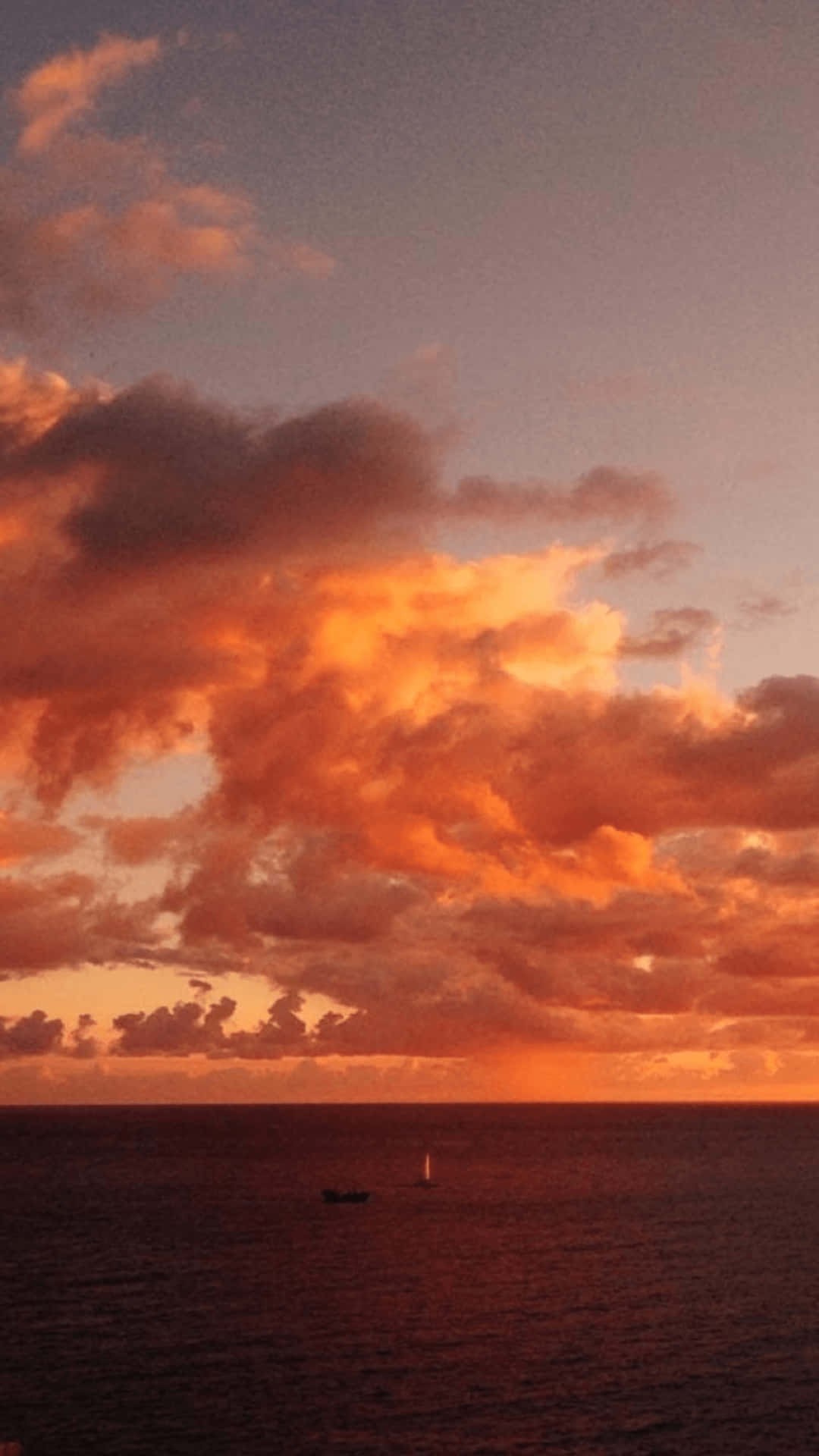 Aesthetic Sunset Cloud Background