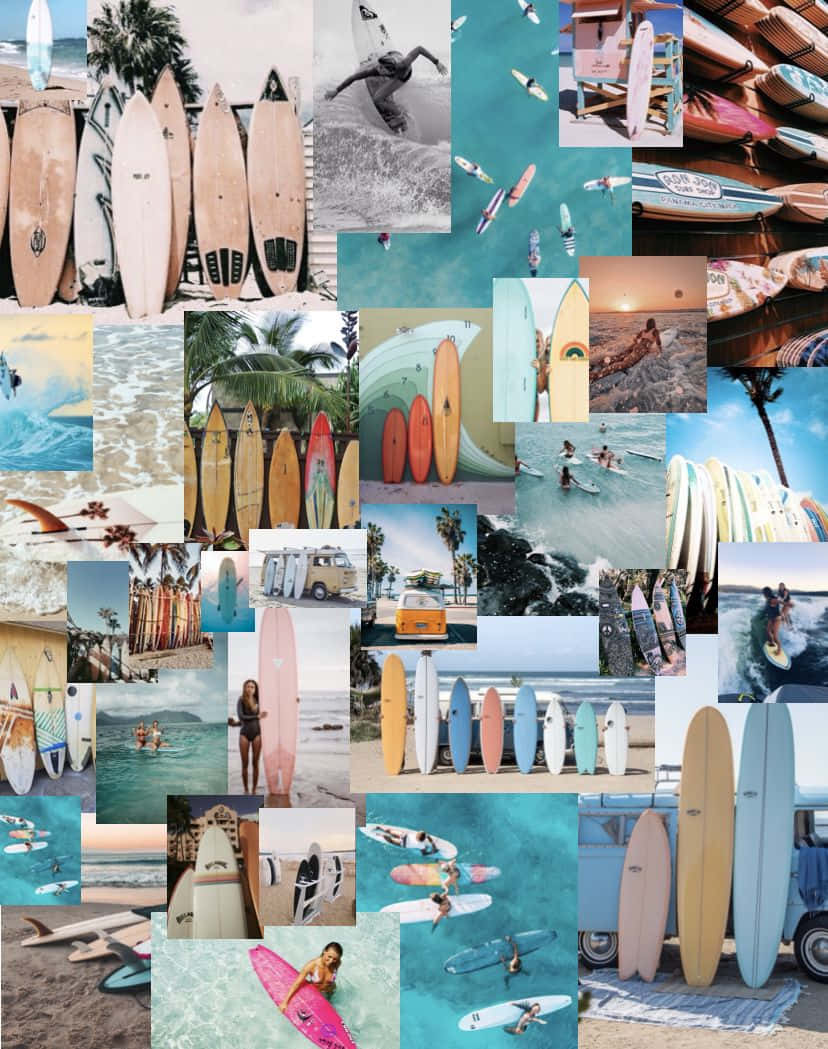 Aesthetic Surfboard Background