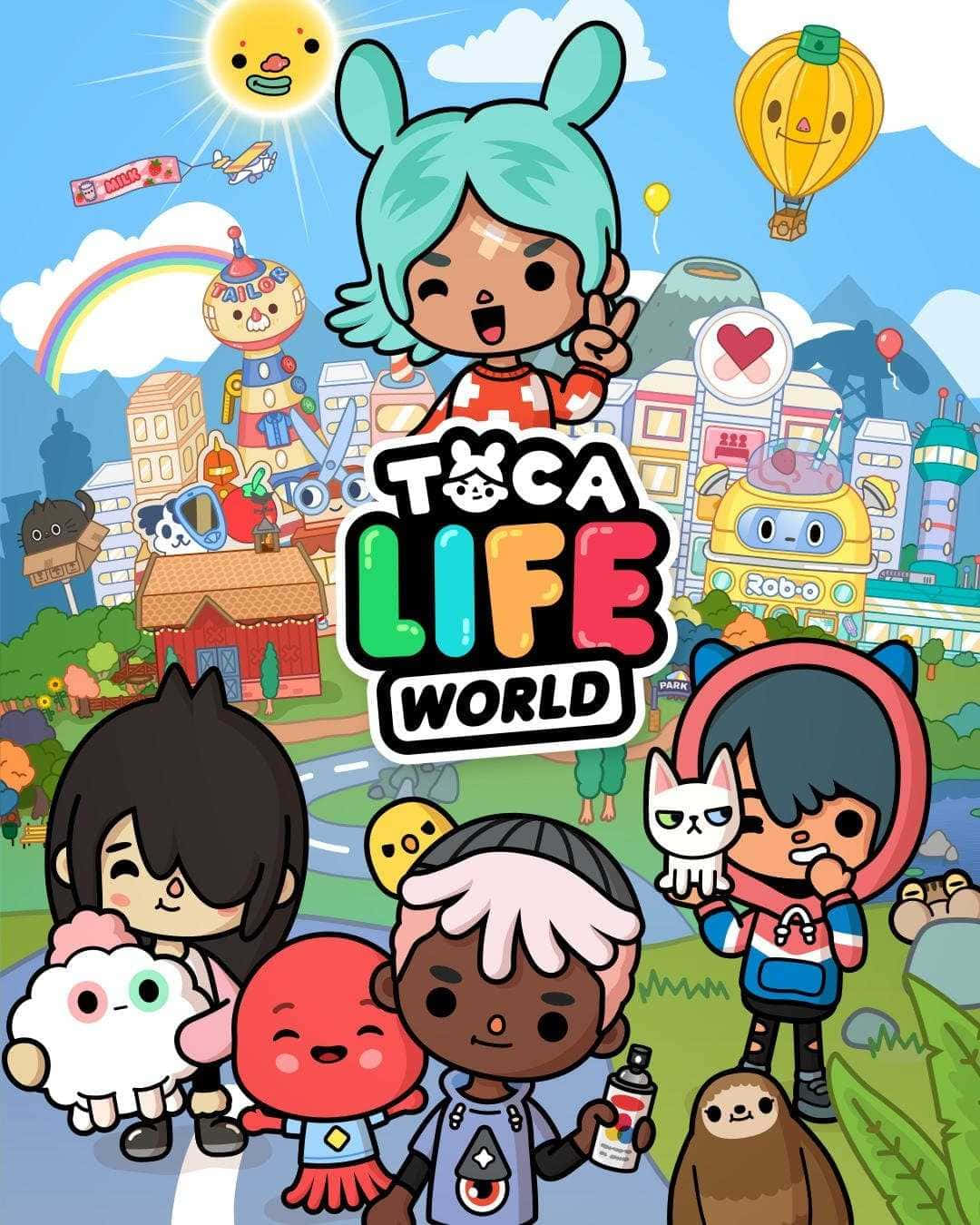 Aesthetic Toca Life Rita And Friends Background