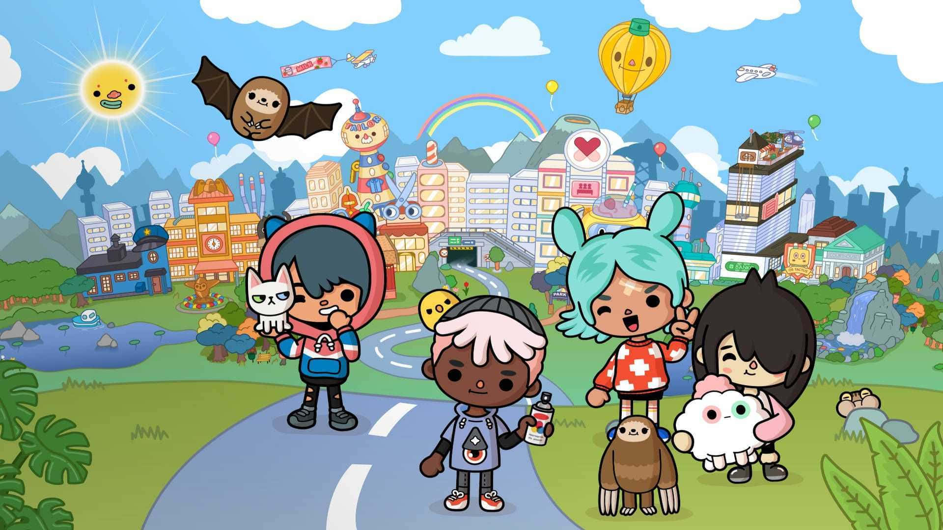 Aesthetic Toca Life Rita And Zeke Background