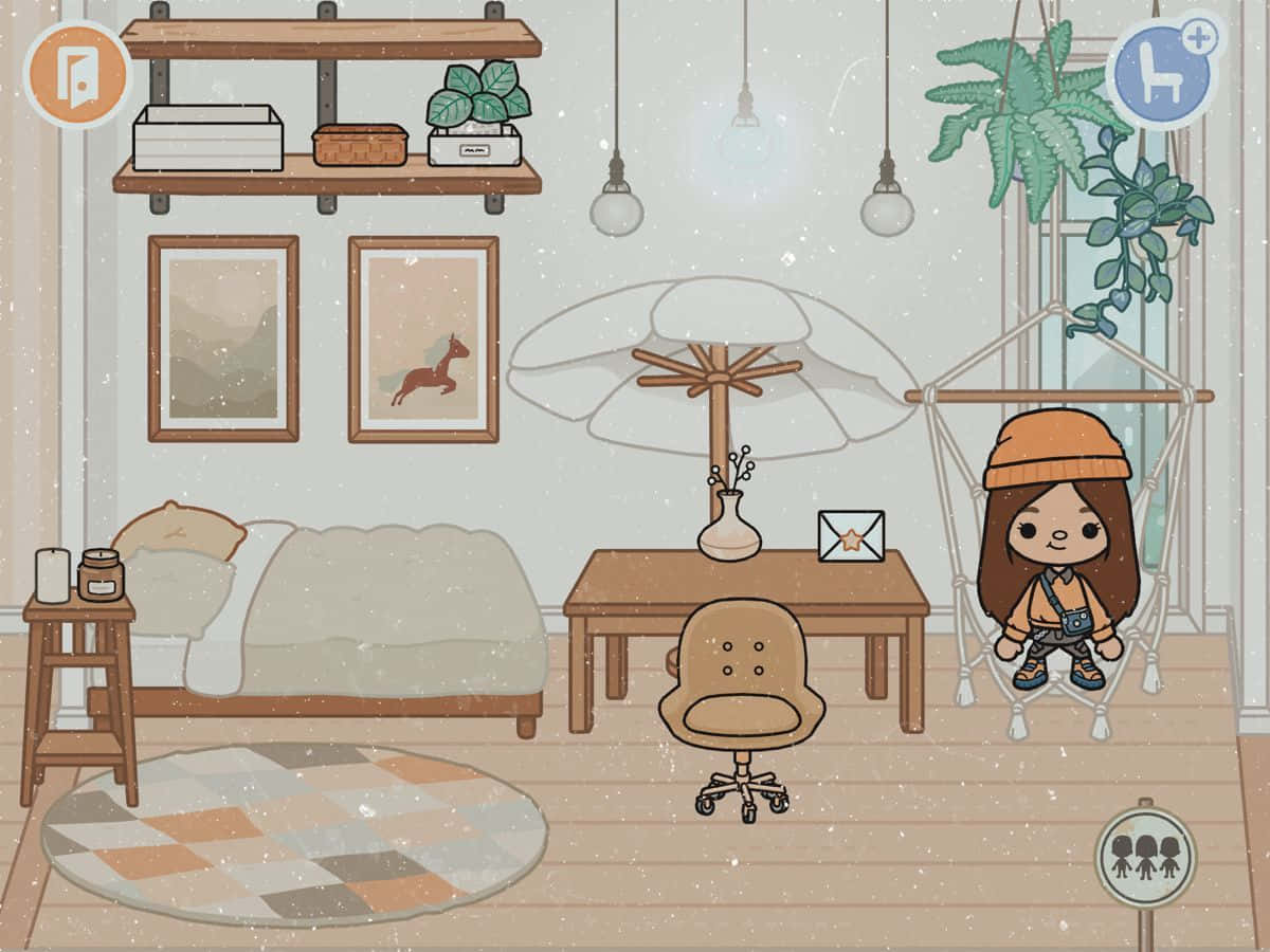 Aesthetic Toca Life Winona Bedroom Background