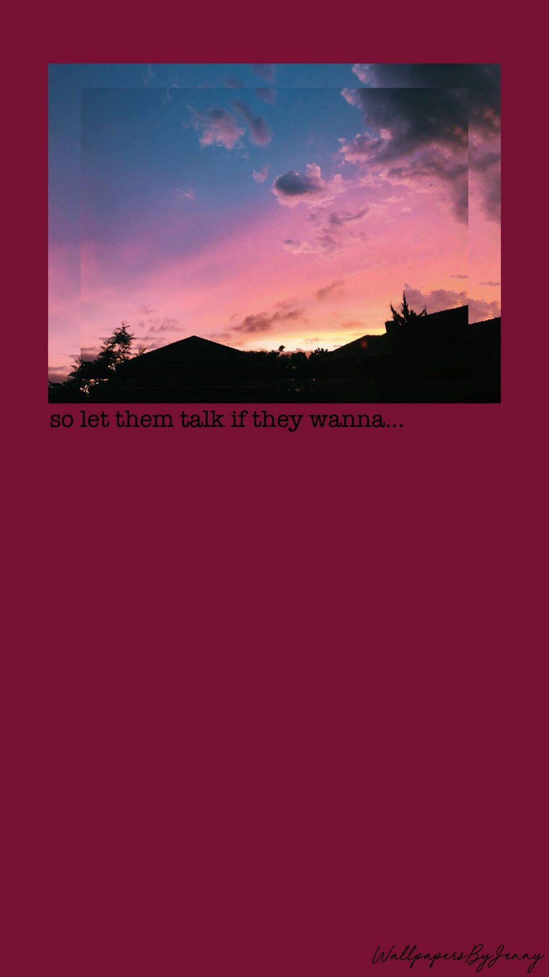Aesthetic Tumblr Sky During Sunset Background