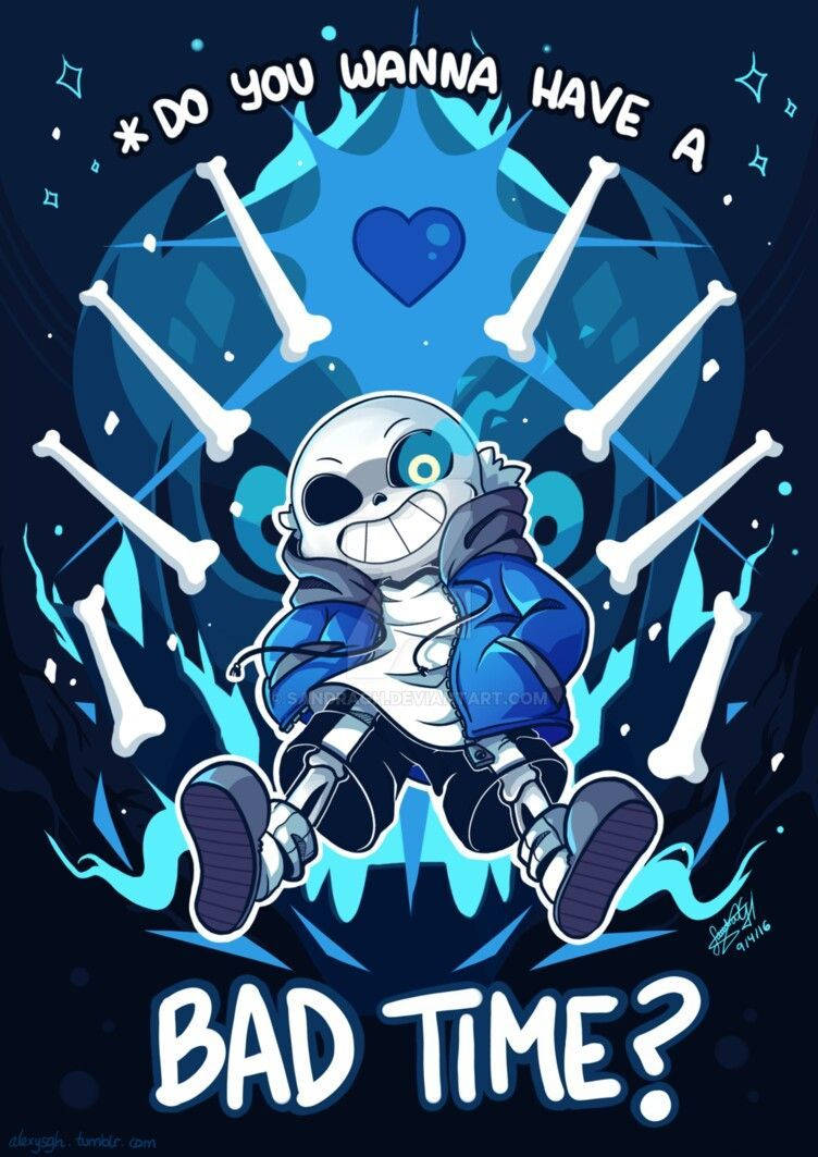 Aesthetic Undead Sans Fan Art Hd Background