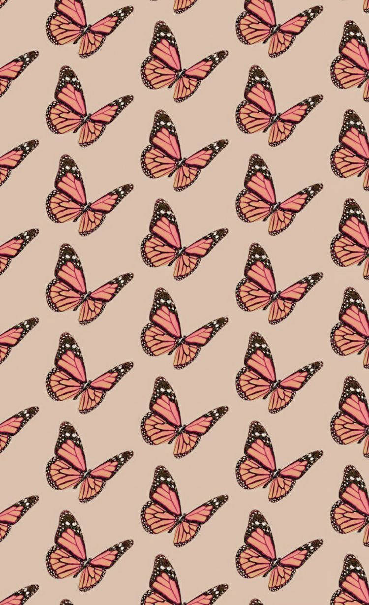 Aesthetic Vintage Ipad Pink Butterflies