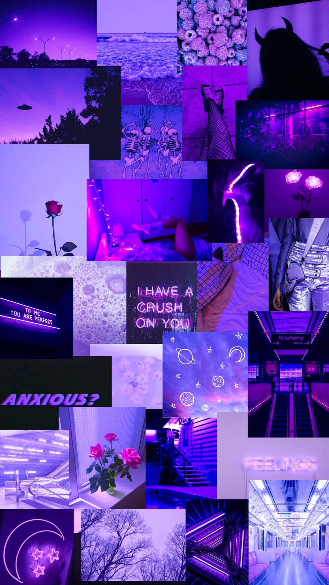 Aesthetic Vintage Purple Artwork