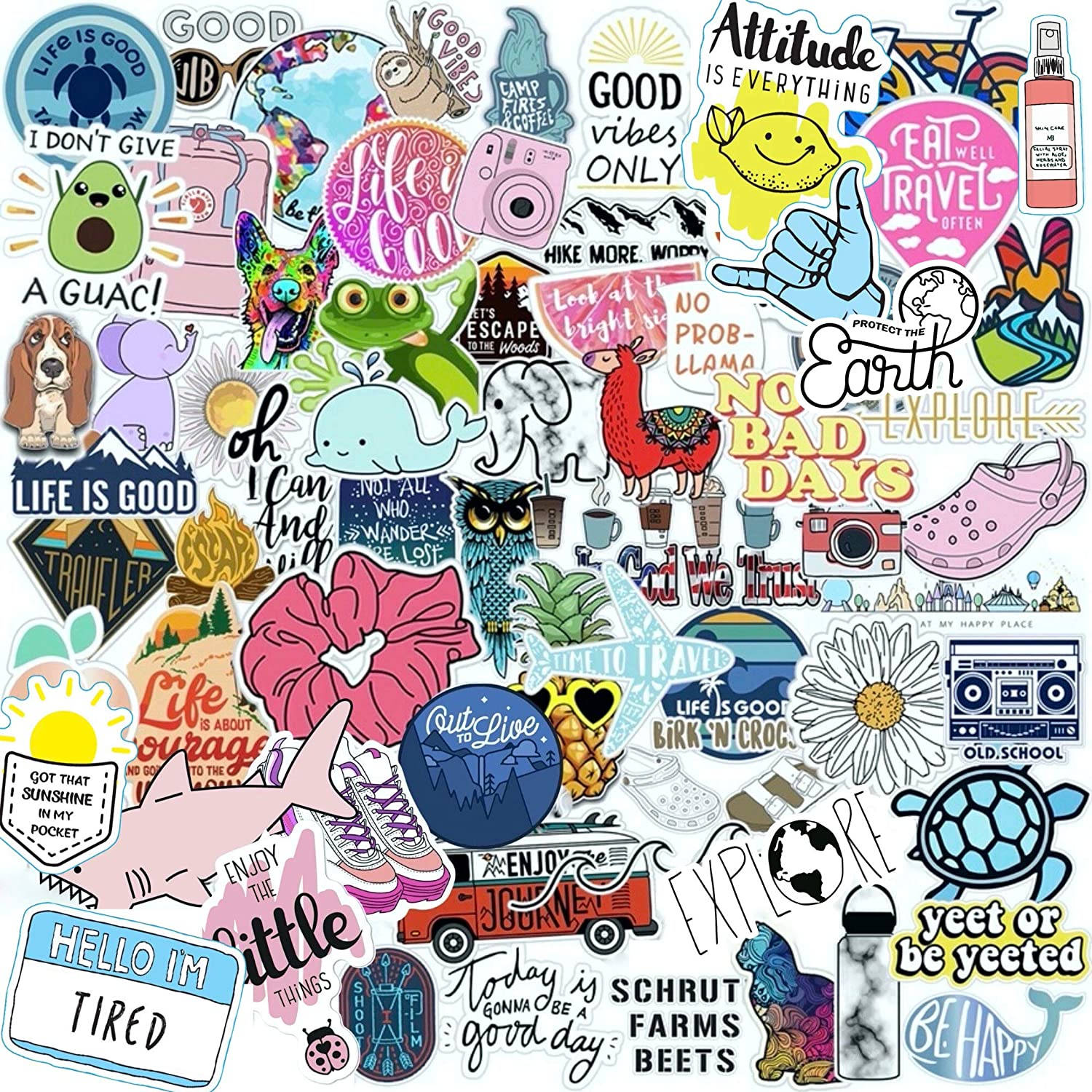 Aesthetic Vsco Collage Of Cute Stickers Background