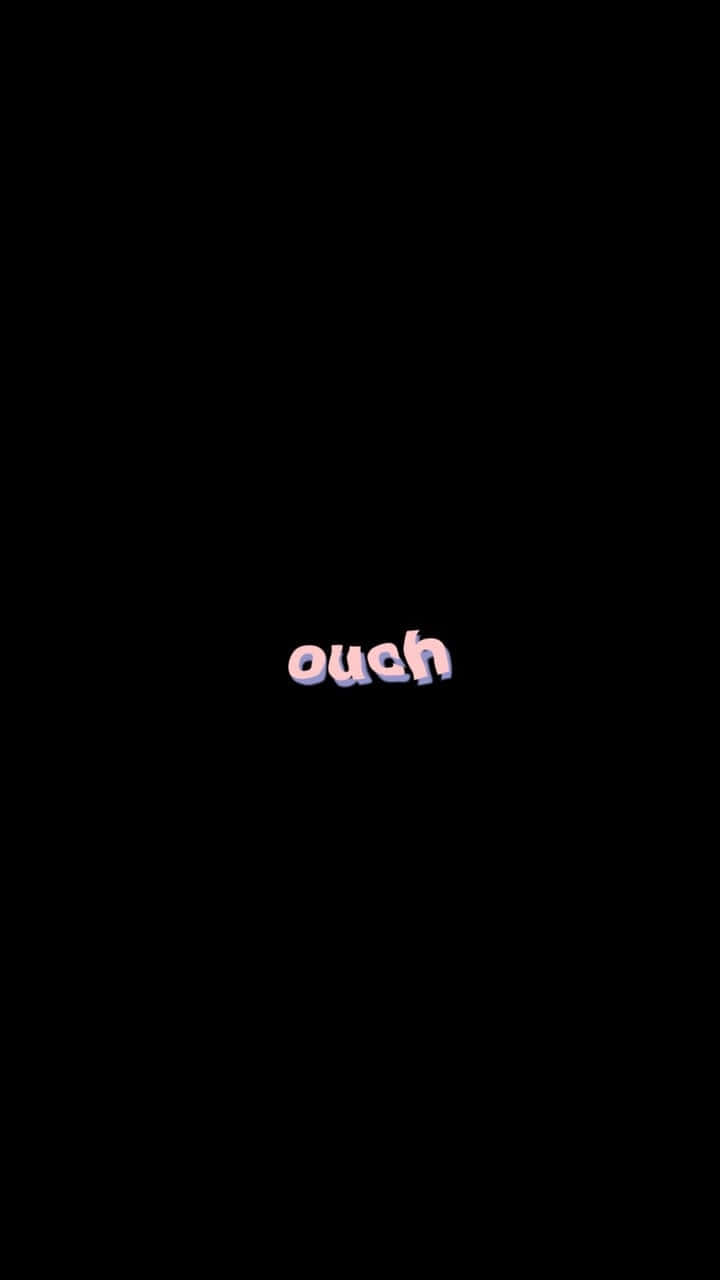 Aesthetic White And Black Iphone Ouch Expression Background