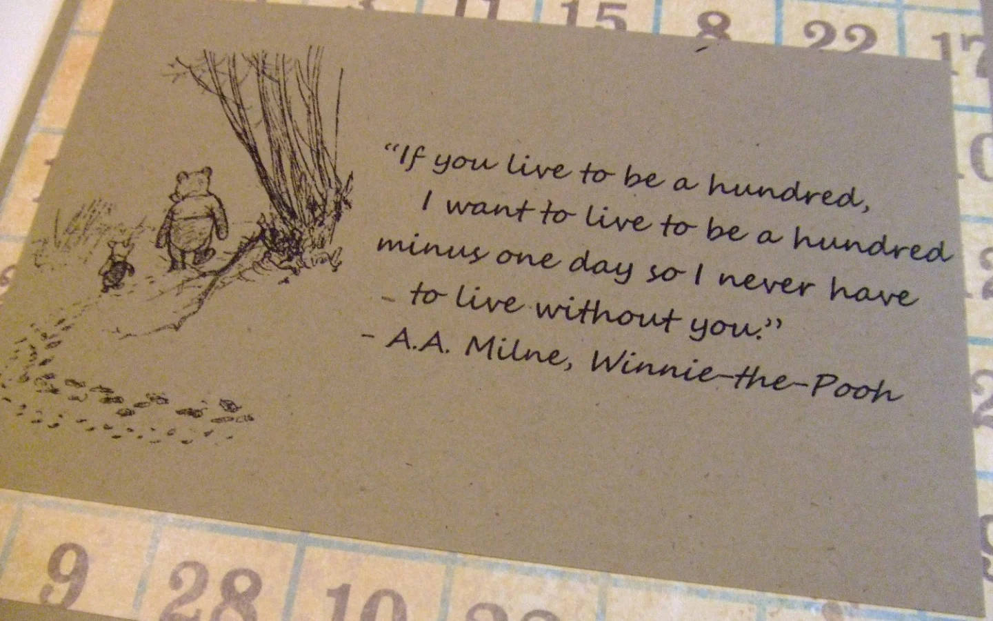 Aesthetic Winnie The Pooh Quotes Background