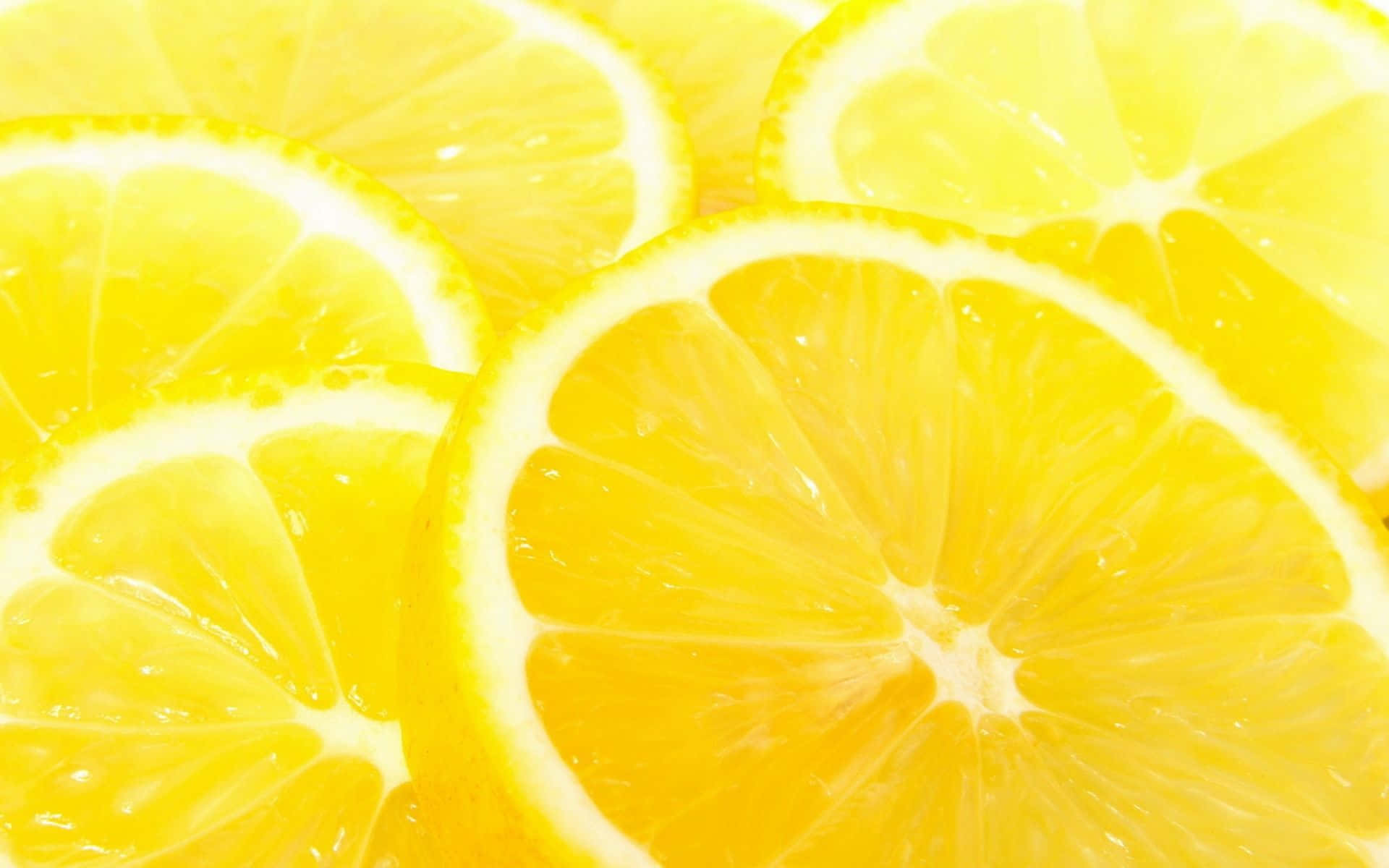 Aesthetic Yellow Lemon Background