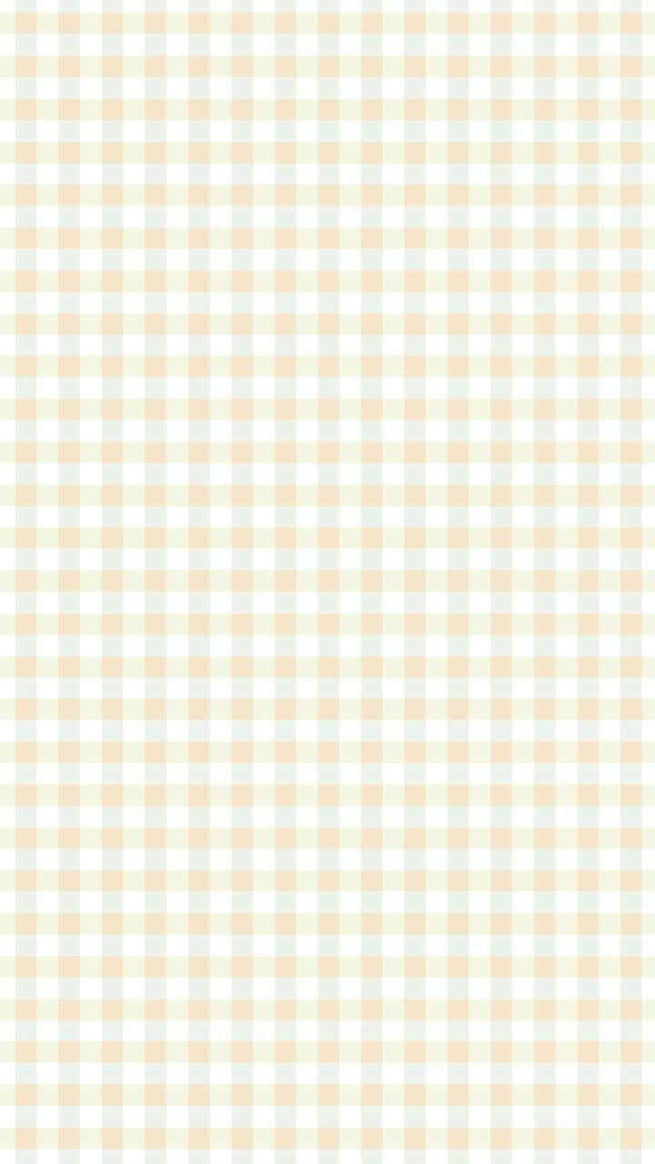 Aesthetic Yellow Pine Plaid Background