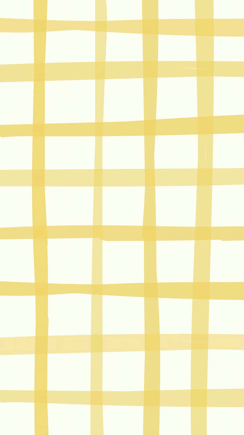 Aesthetic Yellow Unequal Plaid Background