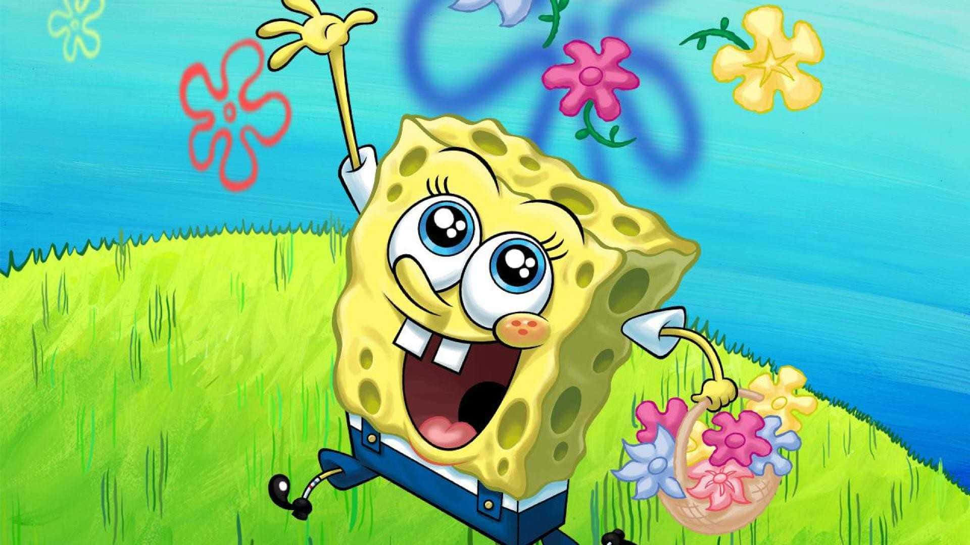 Aesthetically Pleasing Spongebob Laptop Background