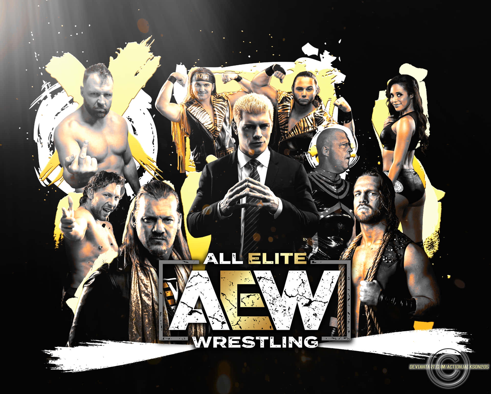 Aew - All Elite Wrestling, The Premier Wrestling Platform In North America Background