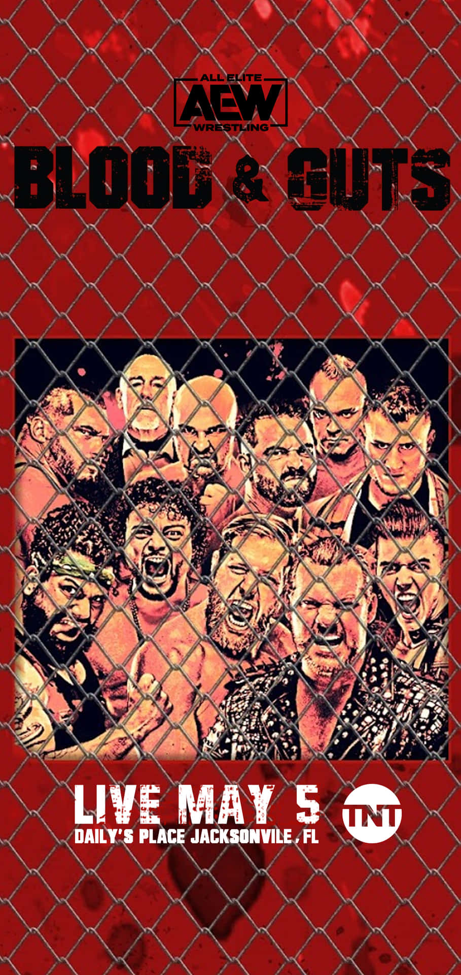 Aew Blood And Guts Background