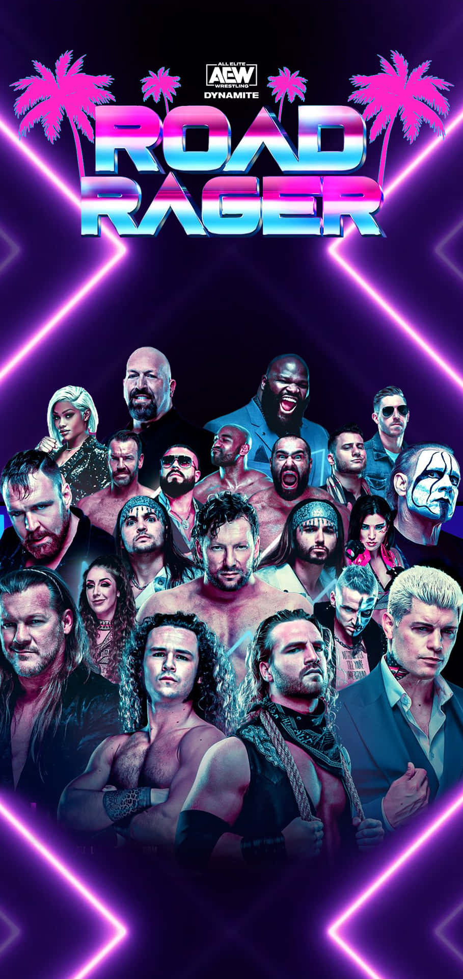 Aew Road Rage Poster Background