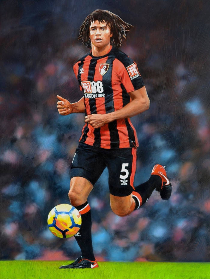 Afc Bournemouth Nathan Ake Full Body Background