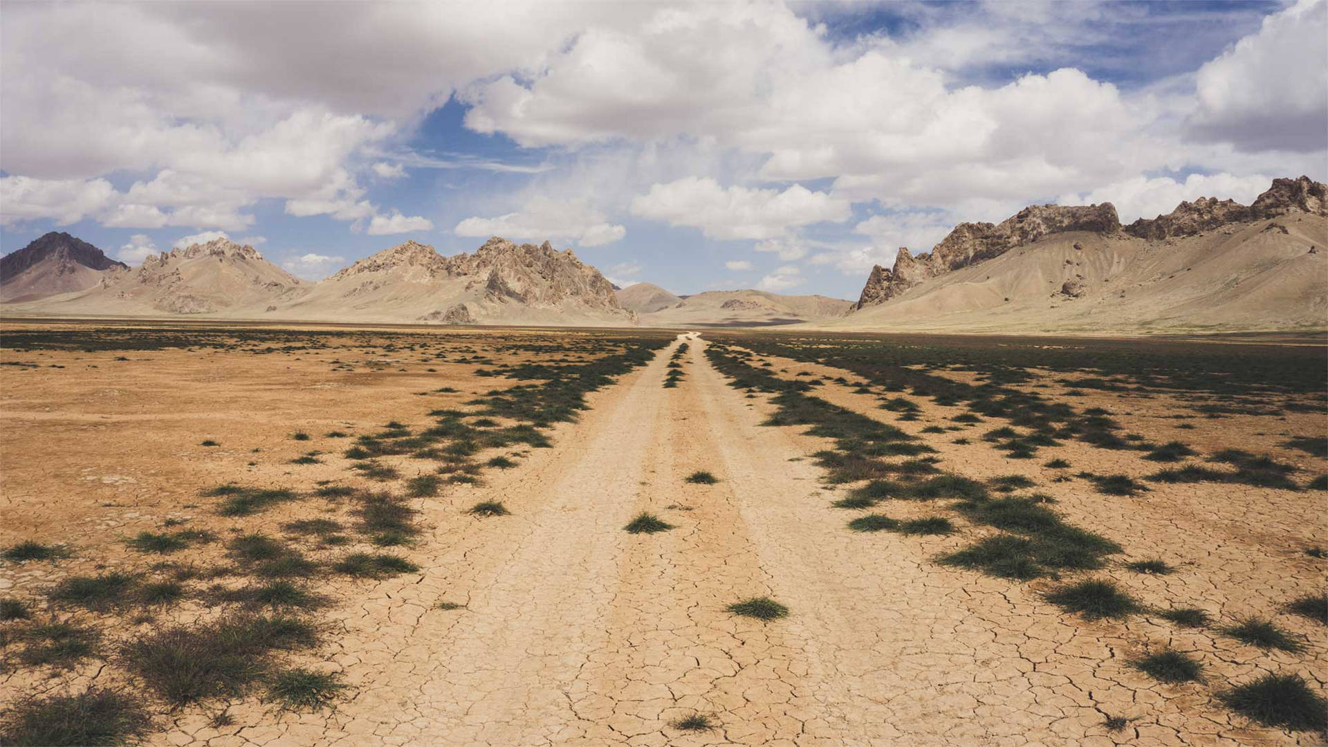 Afghanistan Desert Pathway Background