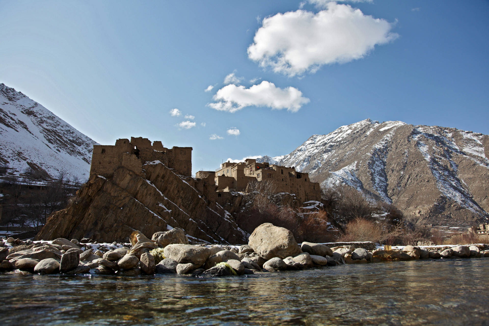Afghanistan Panjshir River Background