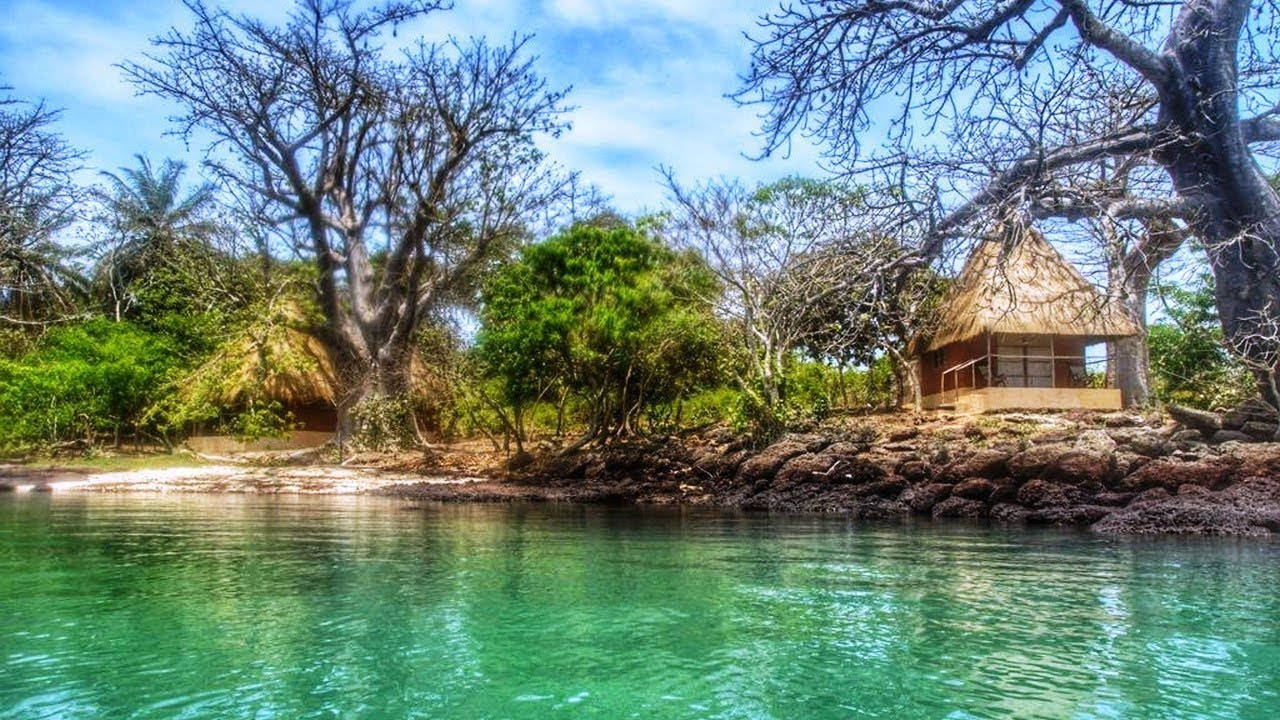 African Ecolodge Angurman In Guinea Bissau Background