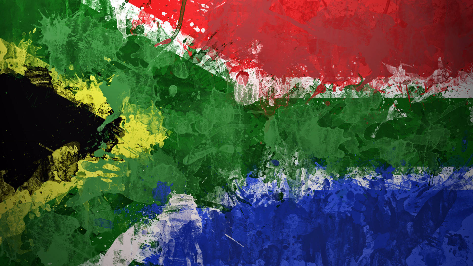African Flag Art Background