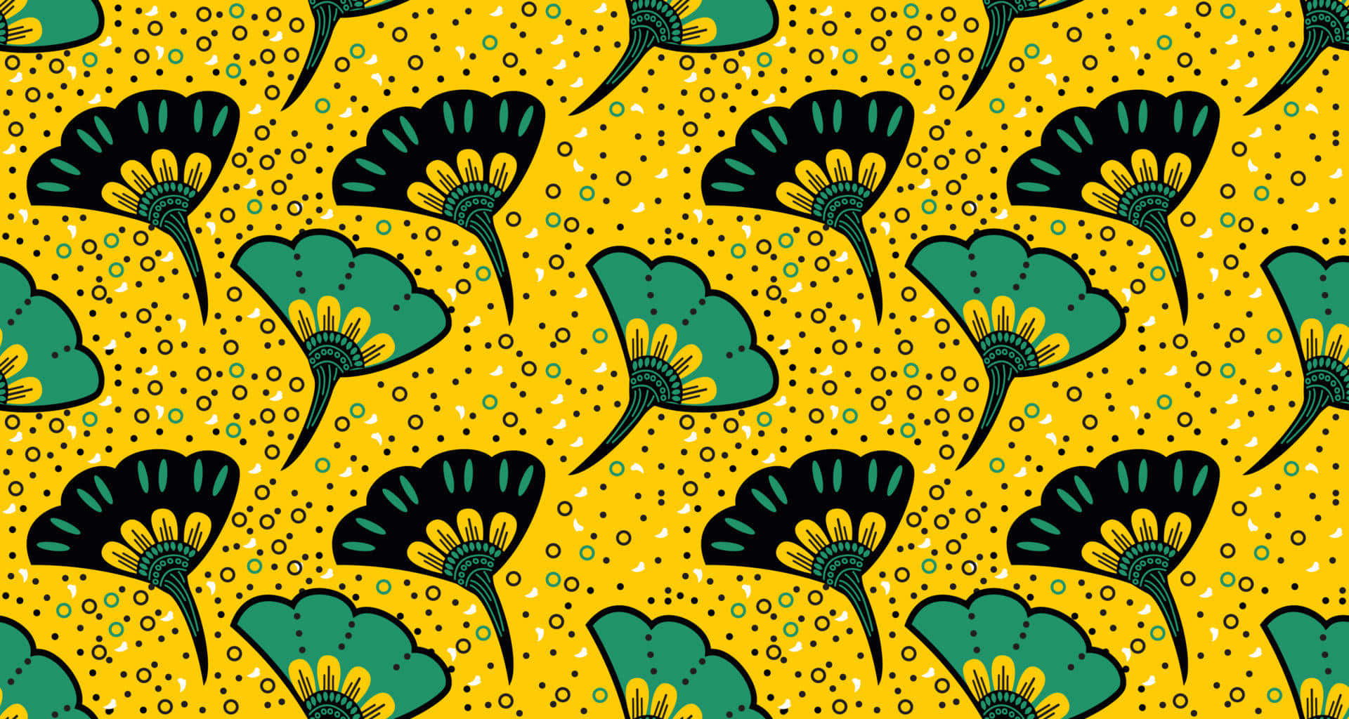 African_ Floral_ Print_ Pattern Background
