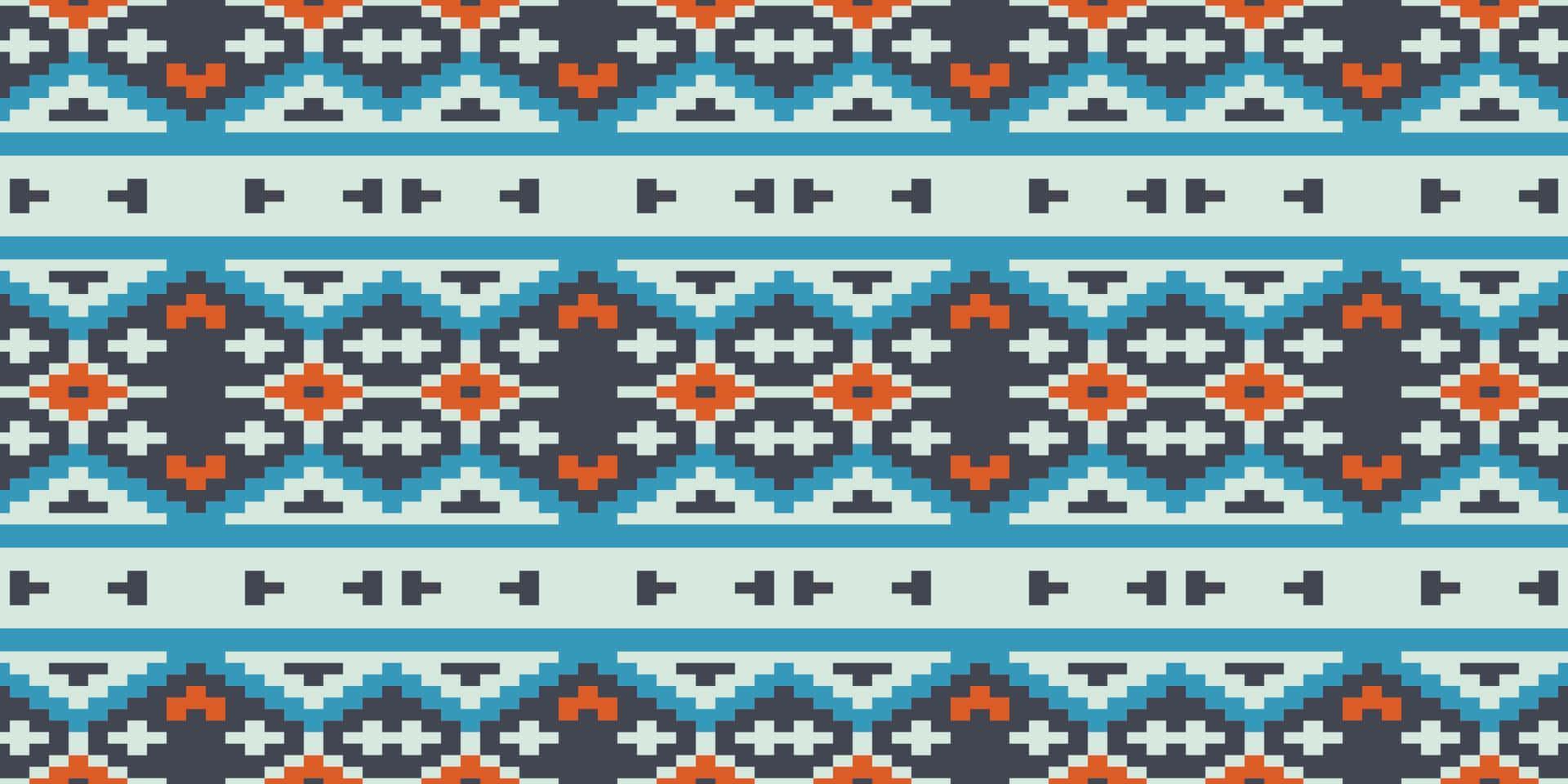 African Inspired Geometric Pattern Background