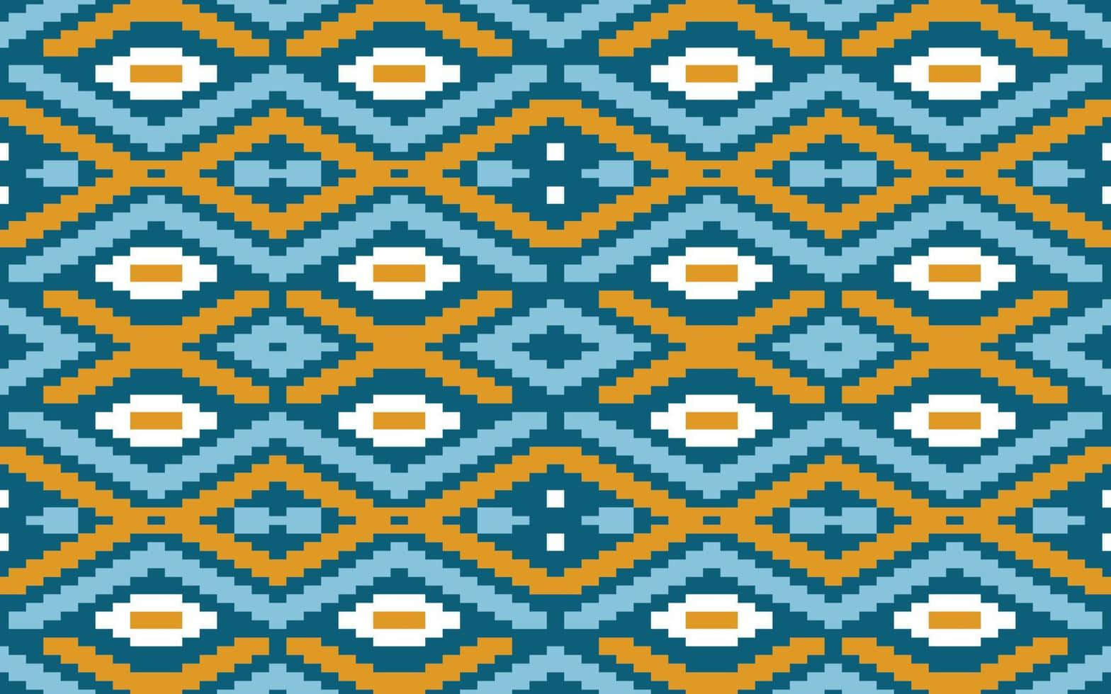 African Print Geometric Pattern