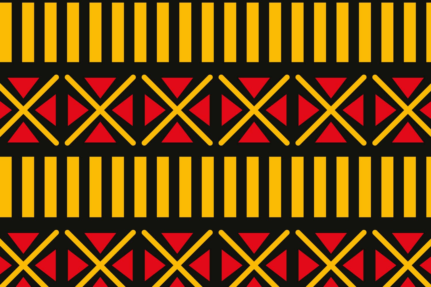 African Print Geometric Pattern