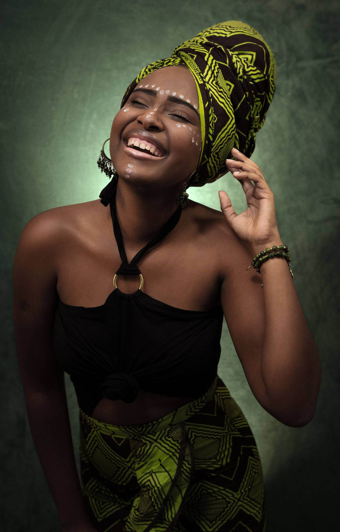 African Woman Cheerful Smile