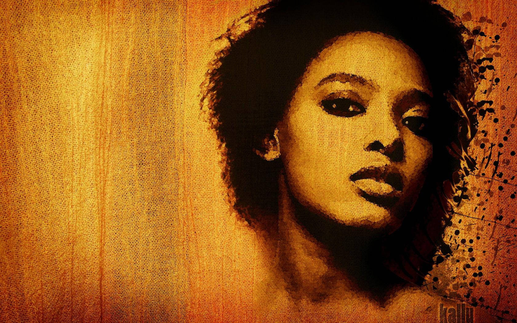 Afro Woman For Sexy Black Women Background