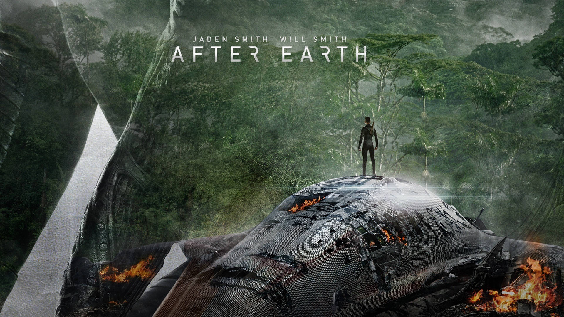 After Earth Spaceship Background