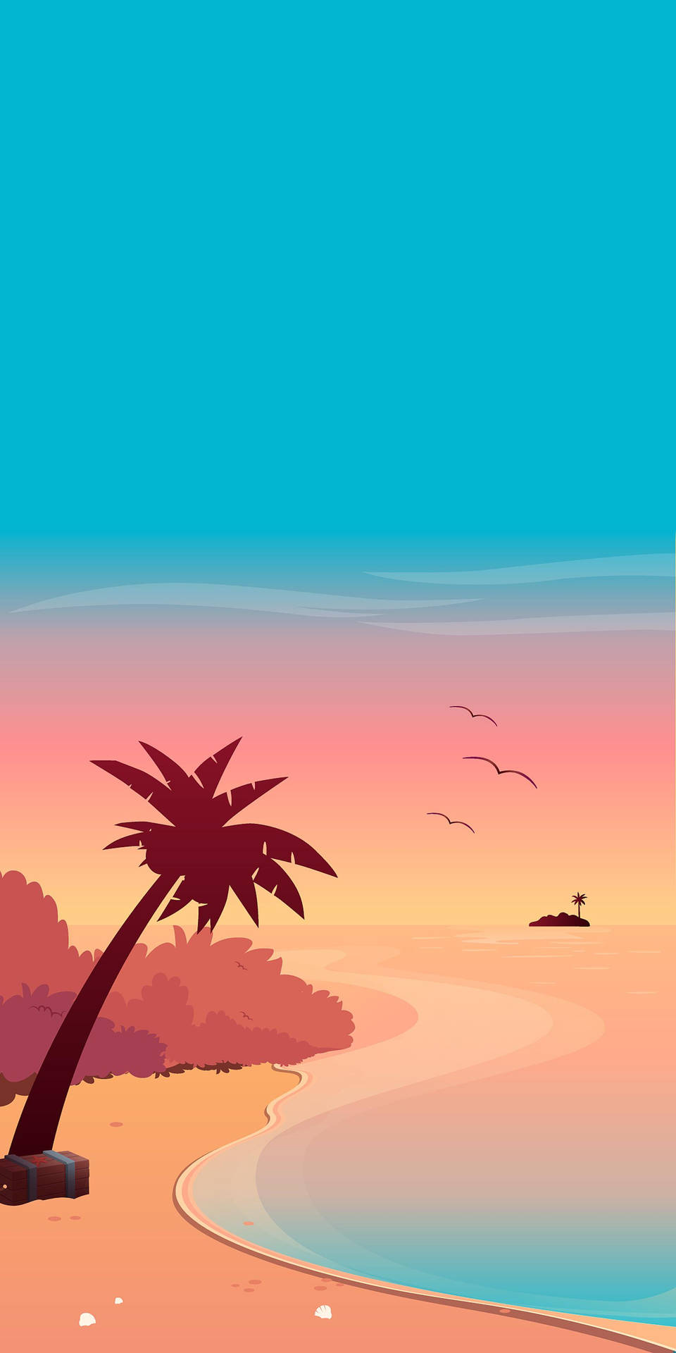 Afternoon Beach Vibes Background
