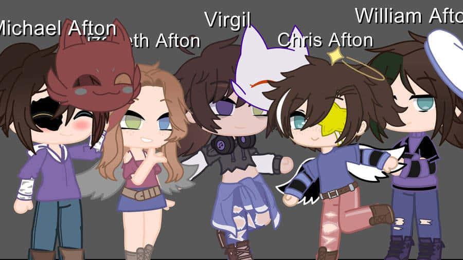 Afton_ Family_ Animated_ Characters Background