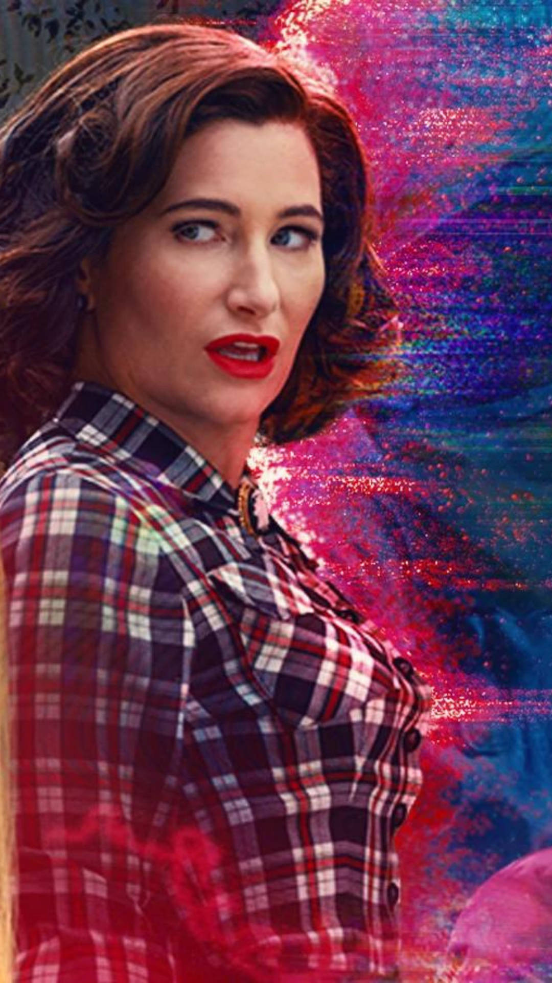 Agatha Harkness Blue & Red Background