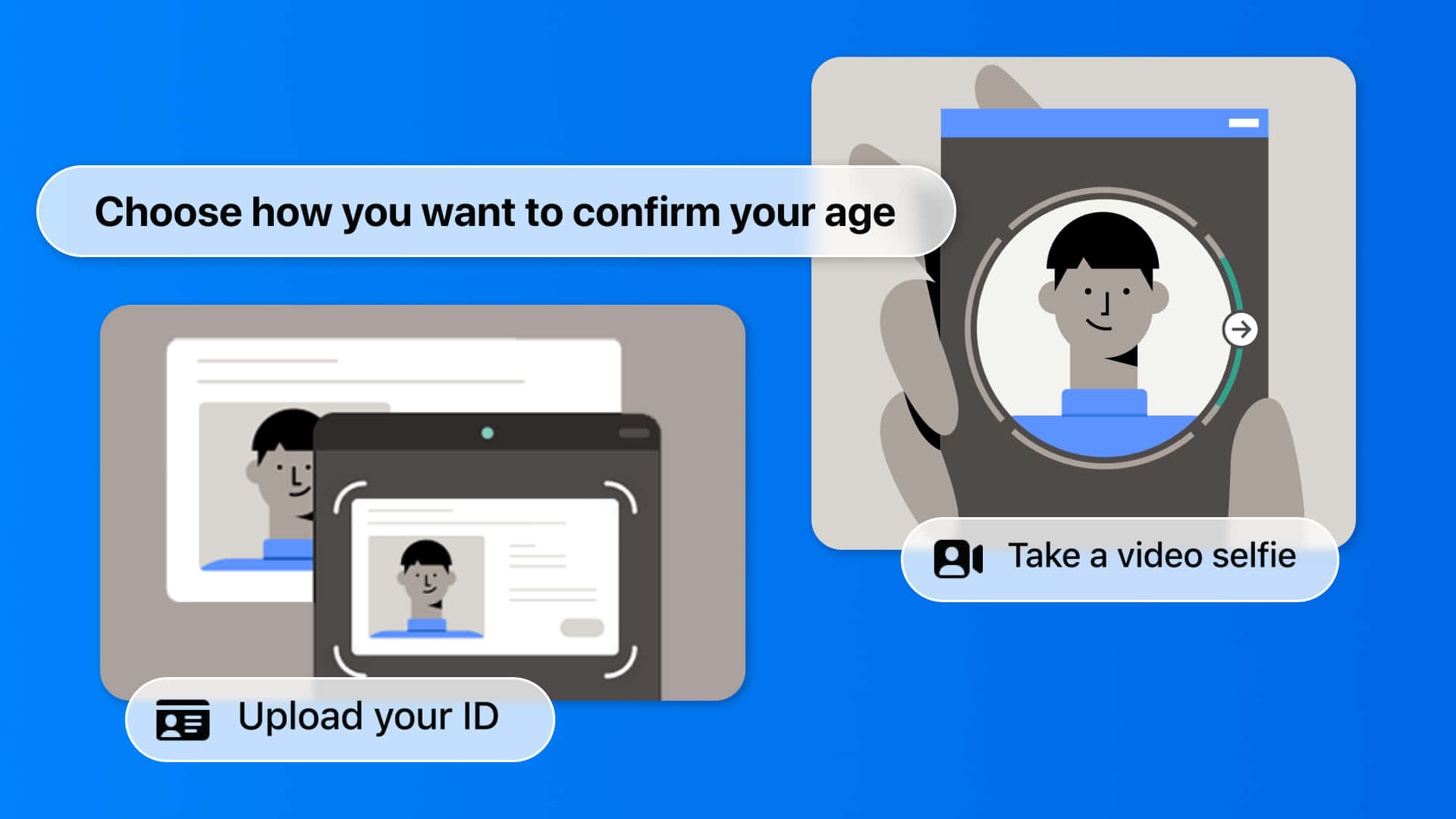 Age Verification Options Illustration Background
