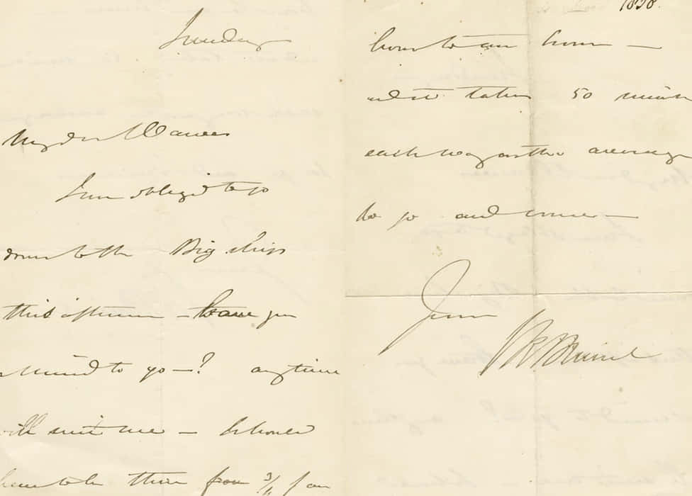 Aged Illegible Letter Background