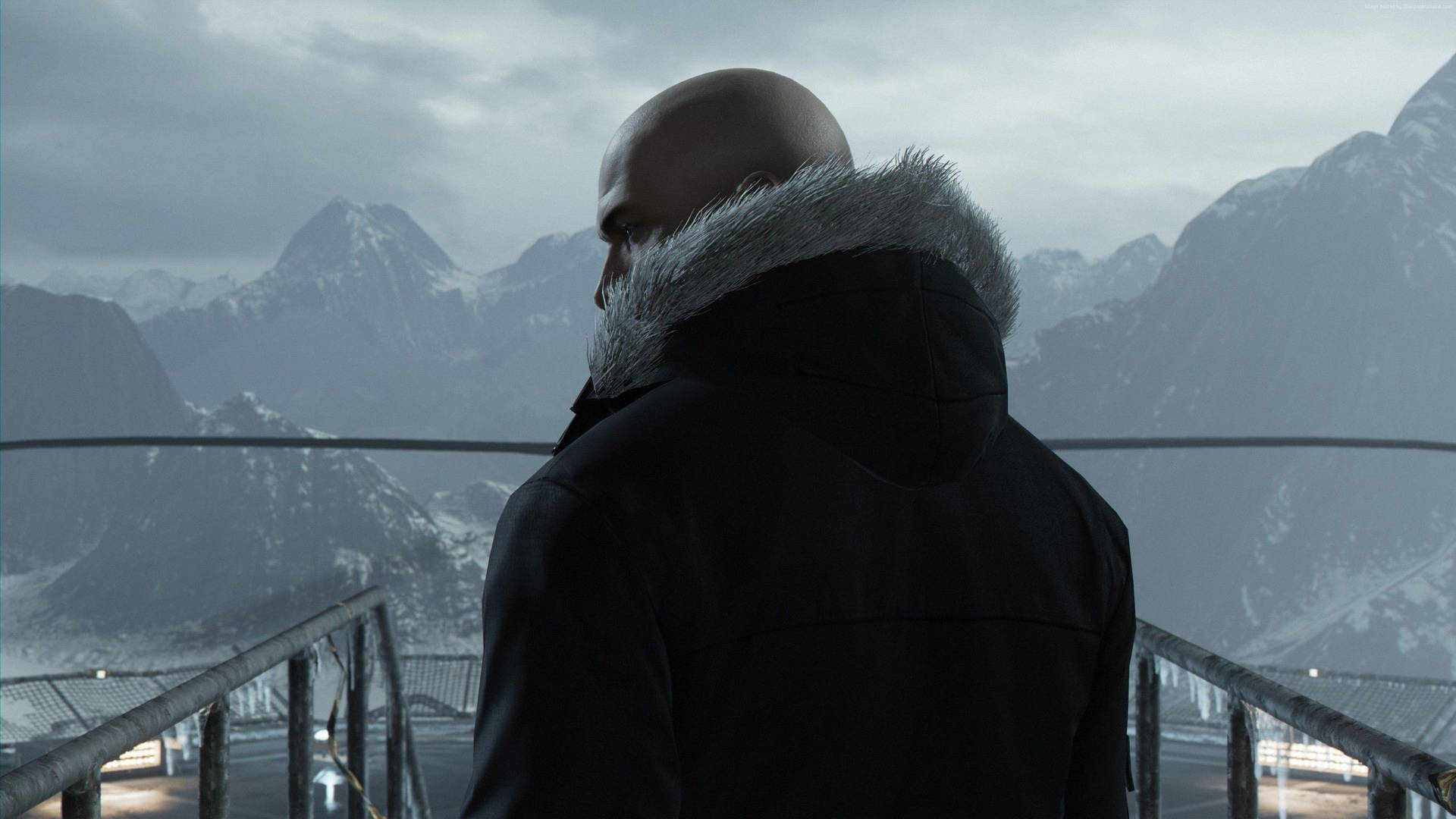 Agent 47 In Hitman Absolution Wearing Fur Jacket Background