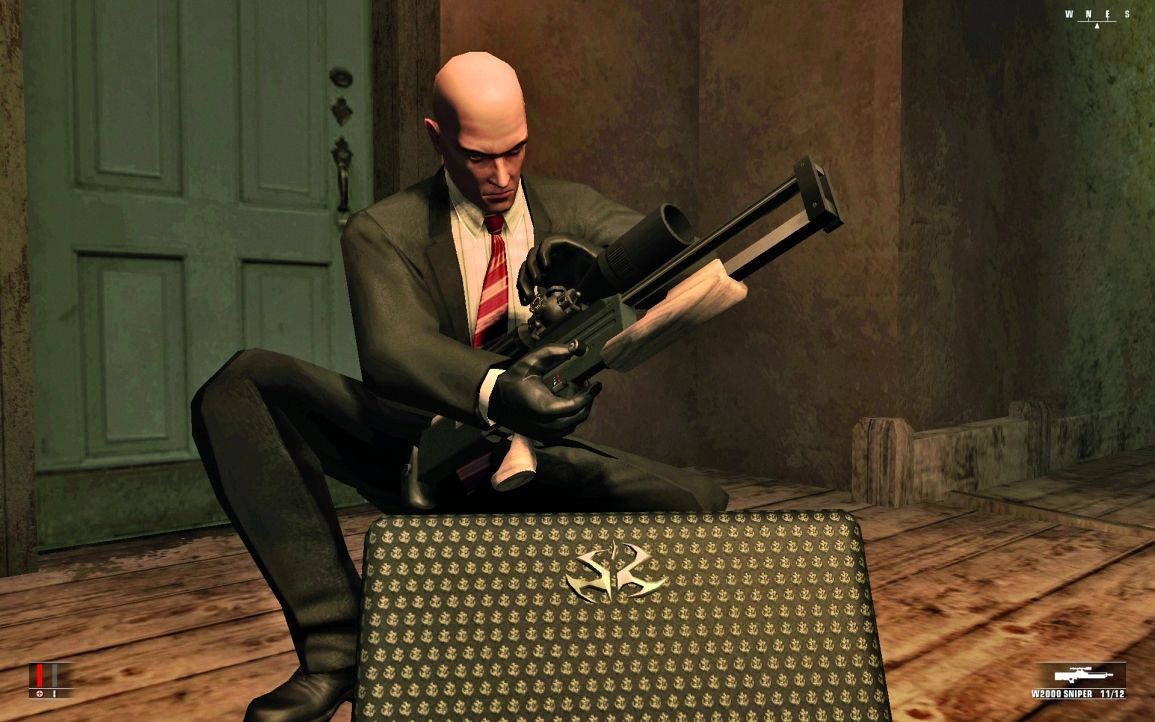 Agent 47 Long Rifle Hitman Absolution Hd Background