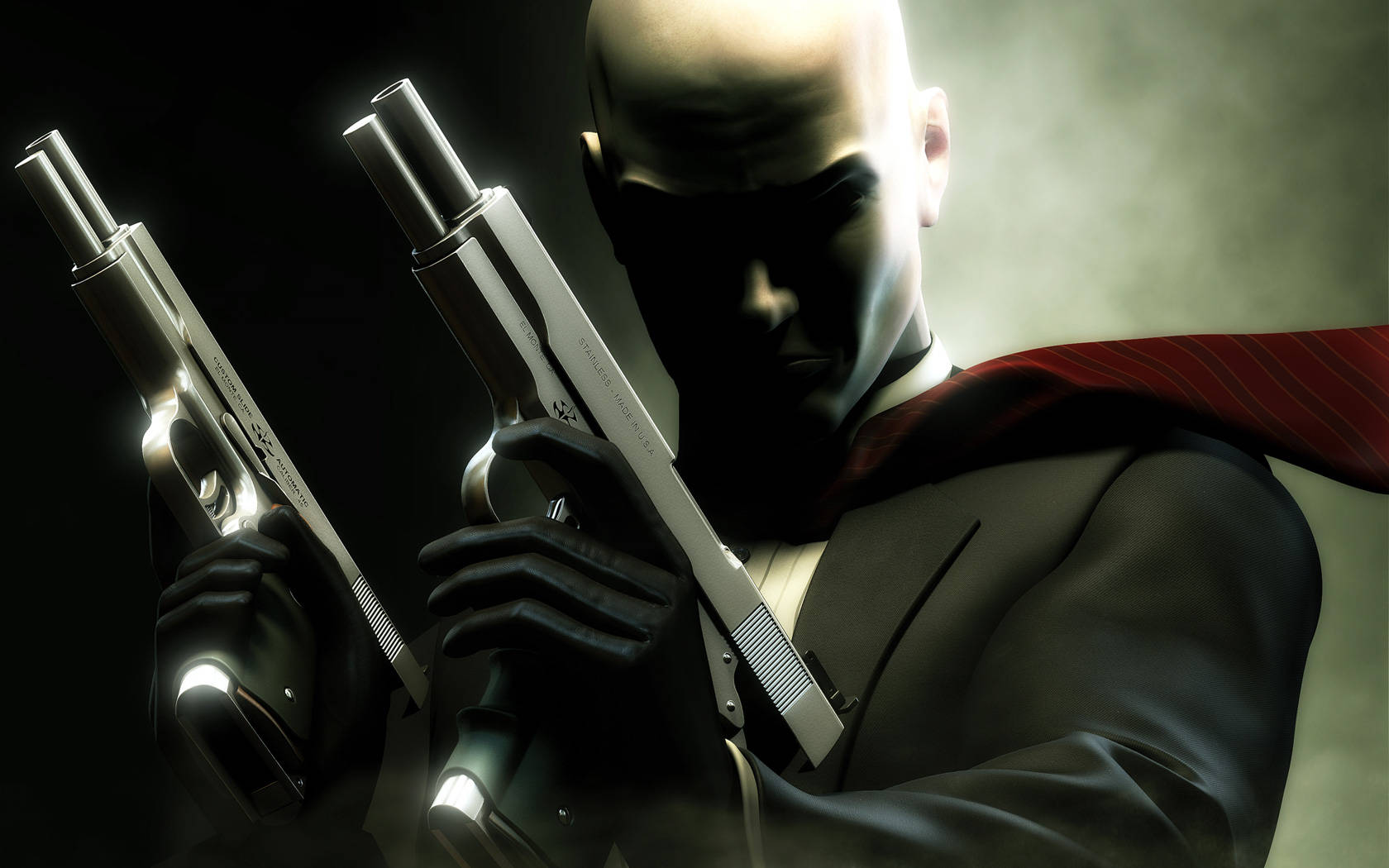 Agent 47 With Two Guns Hitman Contracts Background